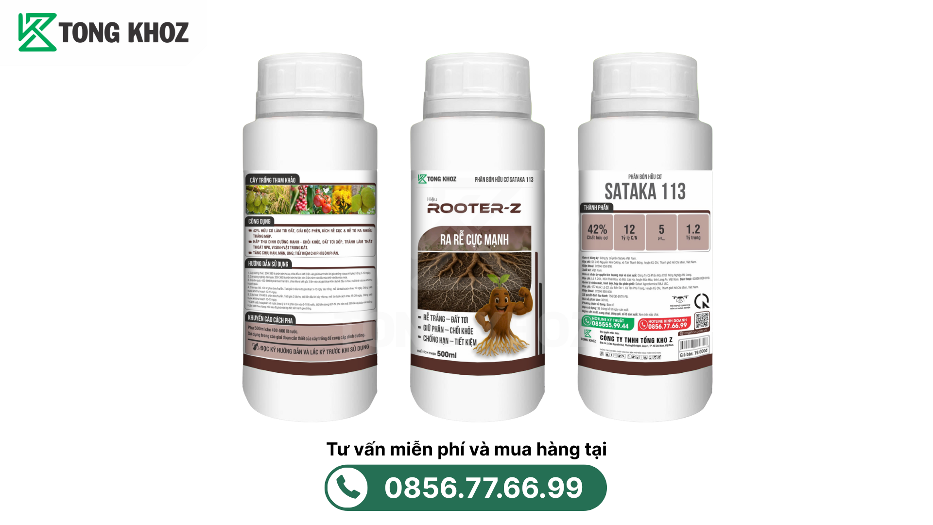 Thông tin chung Phân bón hữu cơ SATAKA 113 - ROOTER-Z 