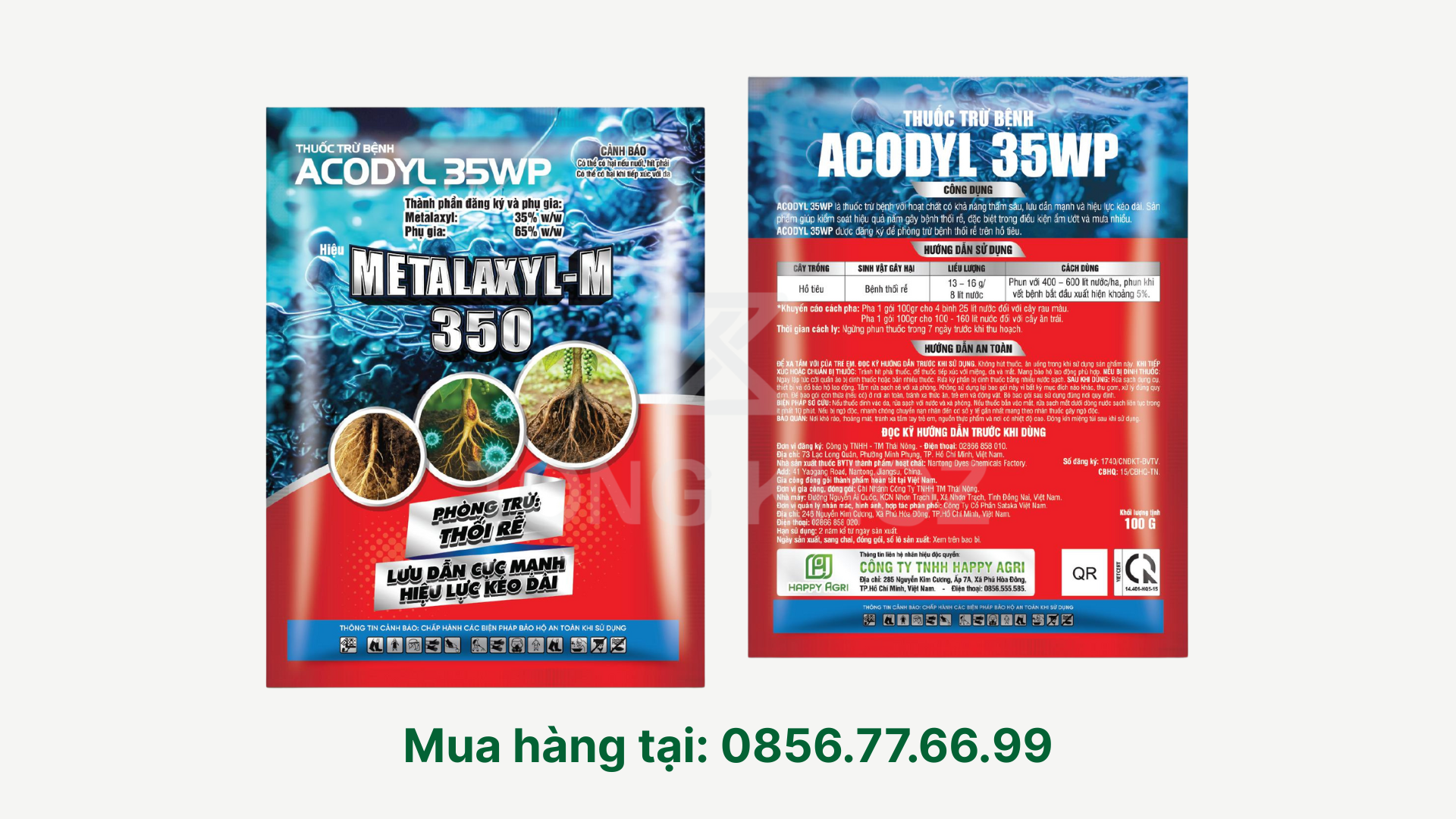 Thông tin Thuốc trừ bệnh ACODYL 35WP