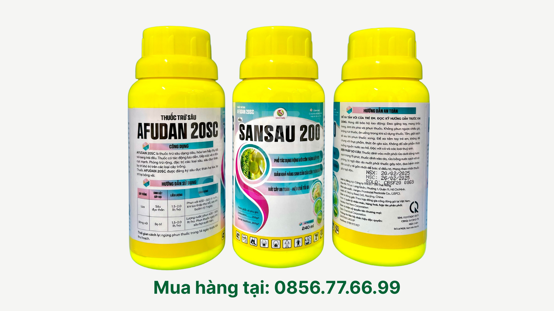 Thông tin Thuốc trừ sâu AFUDAN 20SC hiệu SANSAU 200