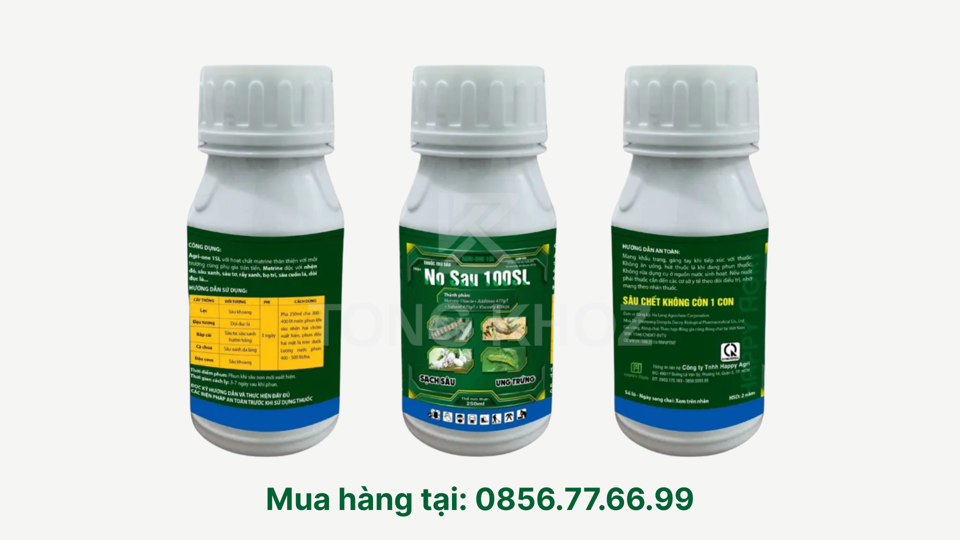 Thông tin chung về Thuốc trừ sâu AGRI - ONE 1SL hiệu NO SAU 100SL