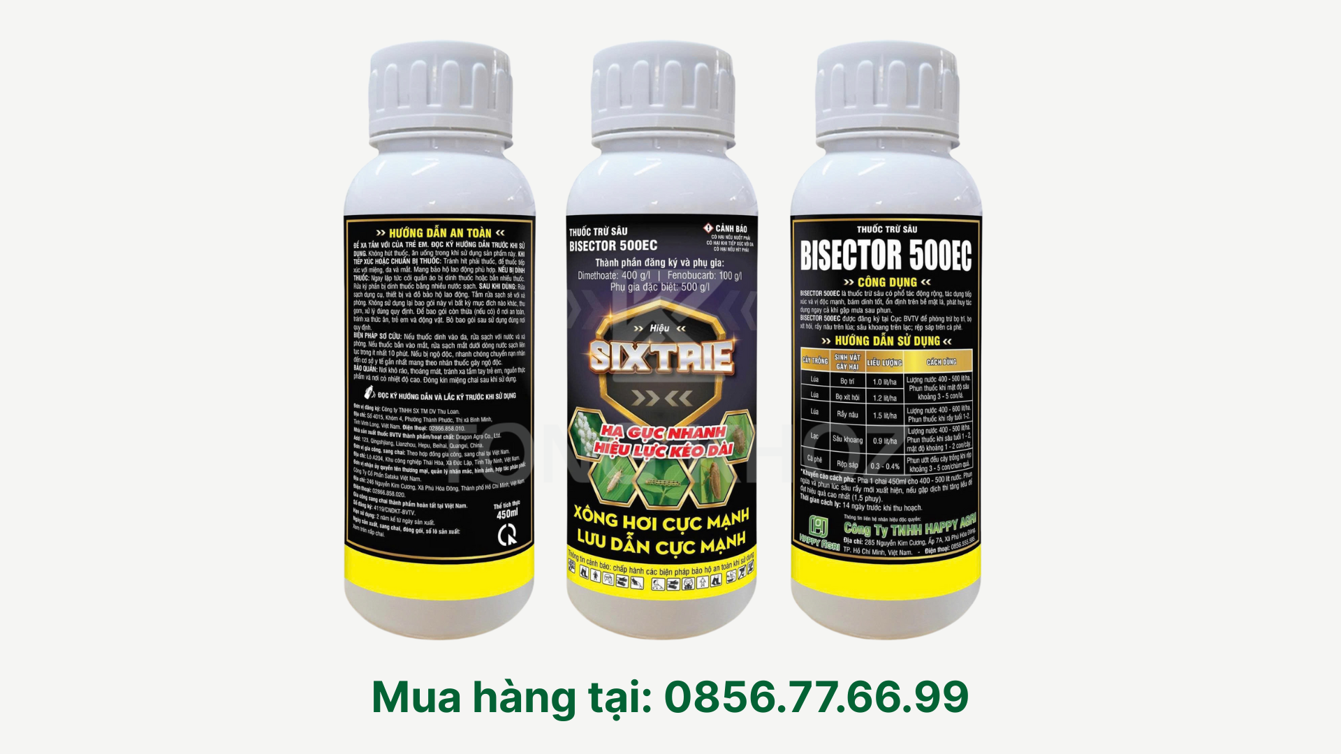 Thông tin Thuốc trừ sâu BISECTOR 500EC – hiệu SIXTRIE