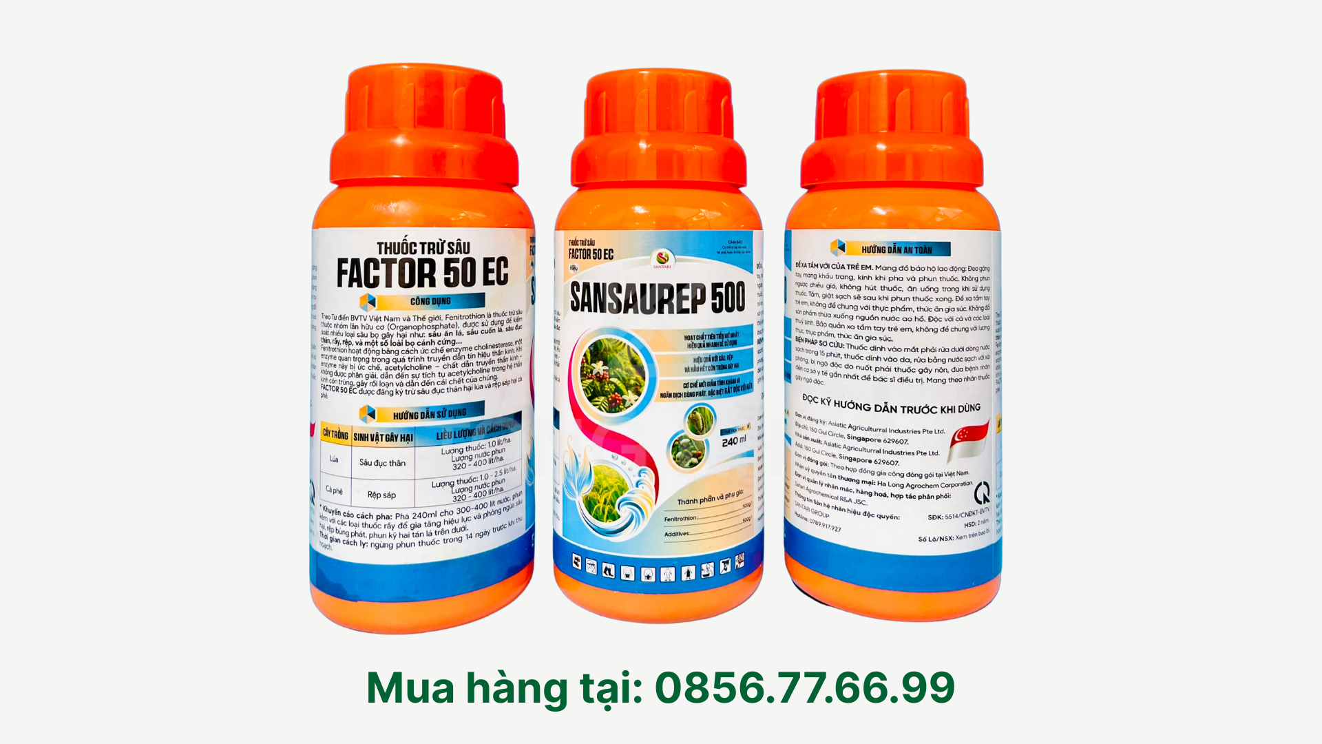 Thông tin chung Thuốc trừ sâu FACTOR 50EC hiệu SANSAUREP 500