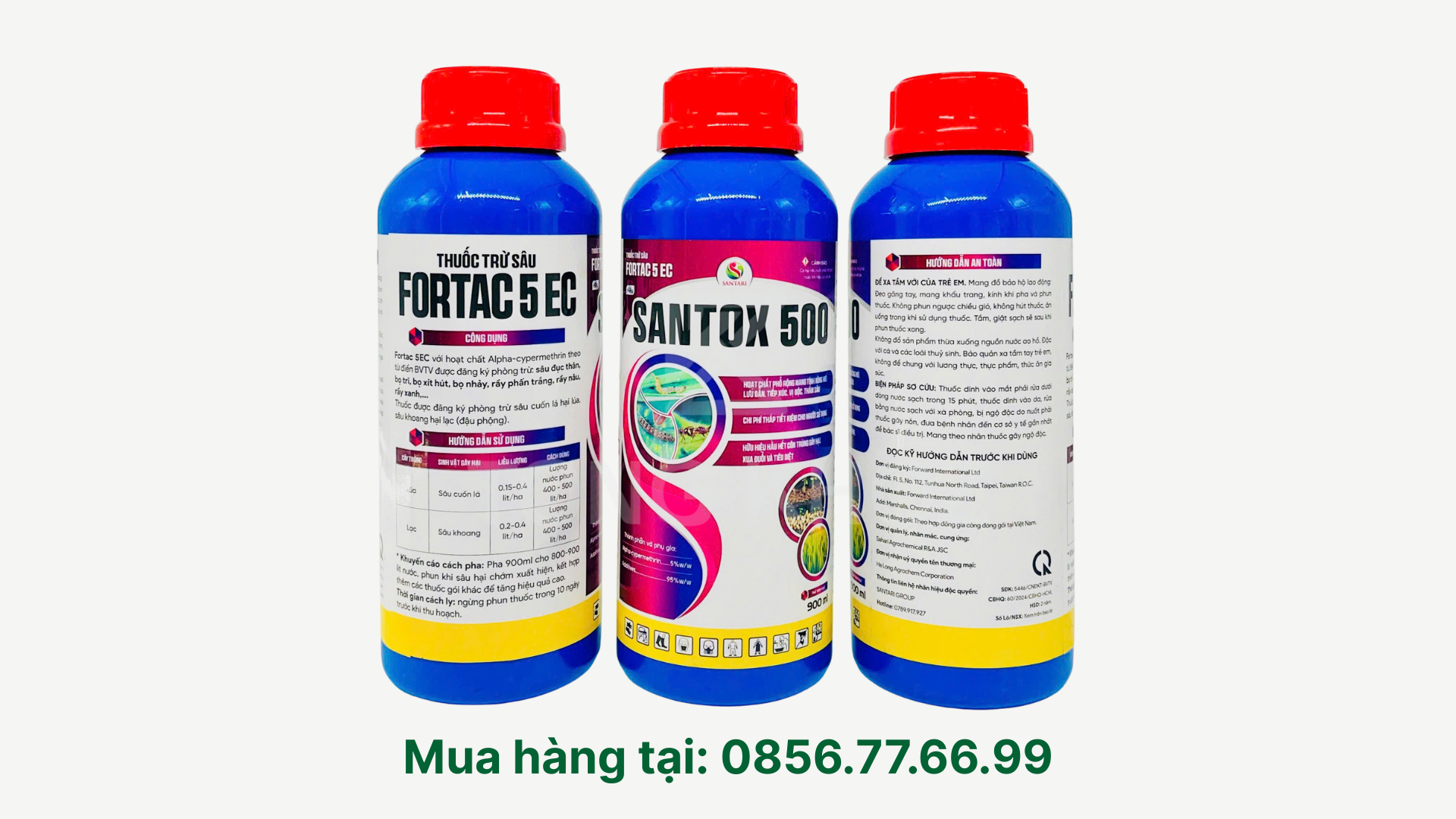 Thông tin chung Thuốc trừ sâu FORTAC 5EC HIỆU SANTOX 500