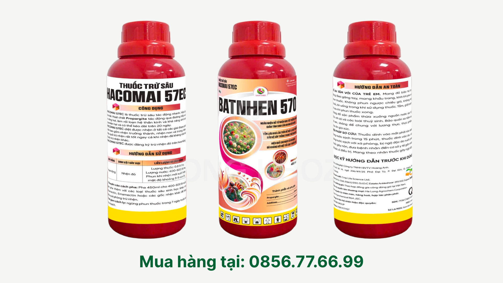 Thông tin thuốc trừ sâu HACOMAI 57EC hiệu BATNHEN 570