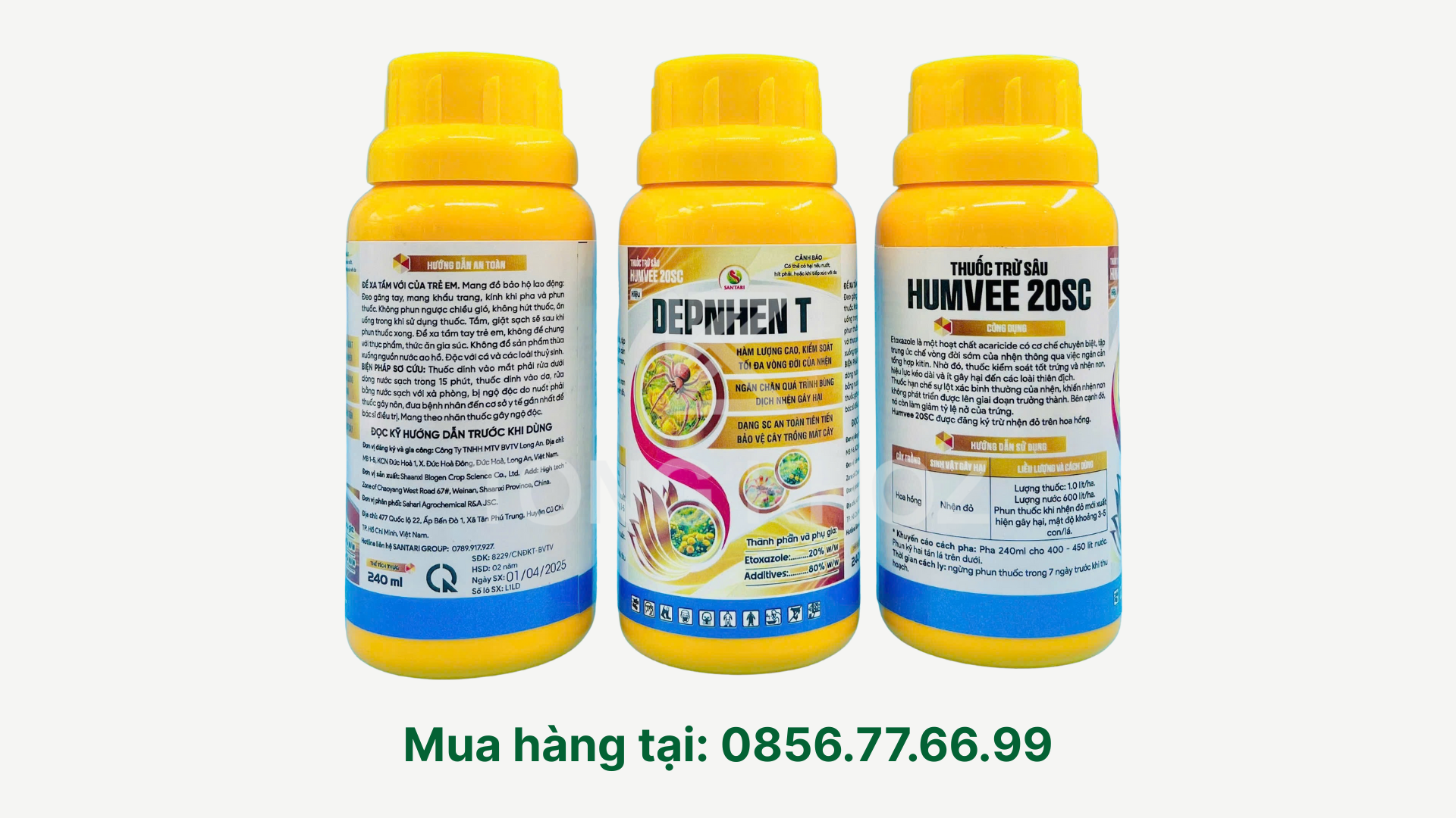 Thông tin Thuốc trừ sâu HUMVEE 20SC Hiệu DEPNHEN T