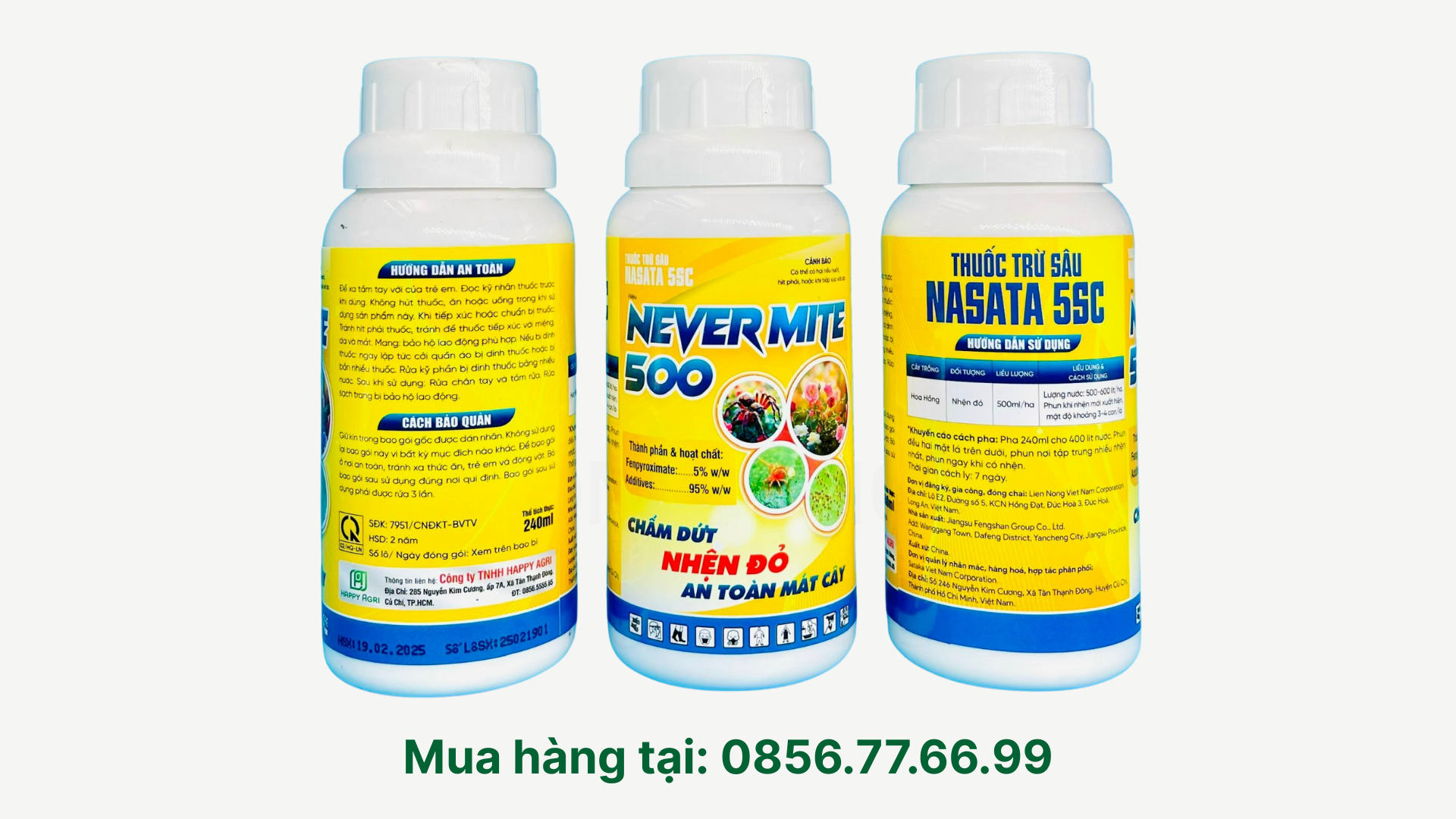 Thông tin chung Thuốc trừ sâu NASATA 5SC hiệu NEVERMITE 500