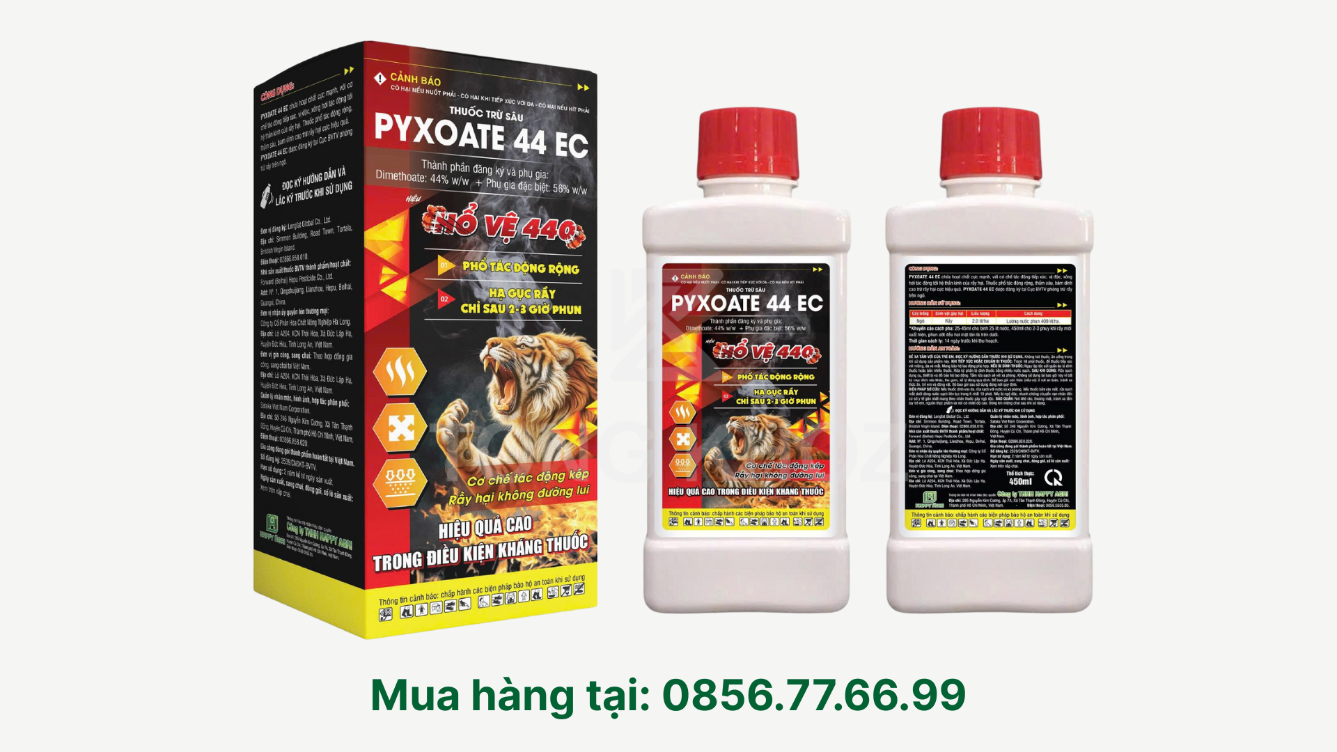 Thông tin Thuốc trừ sâu PYXOATE 44EC Hiệu HỔ VỆ 440
