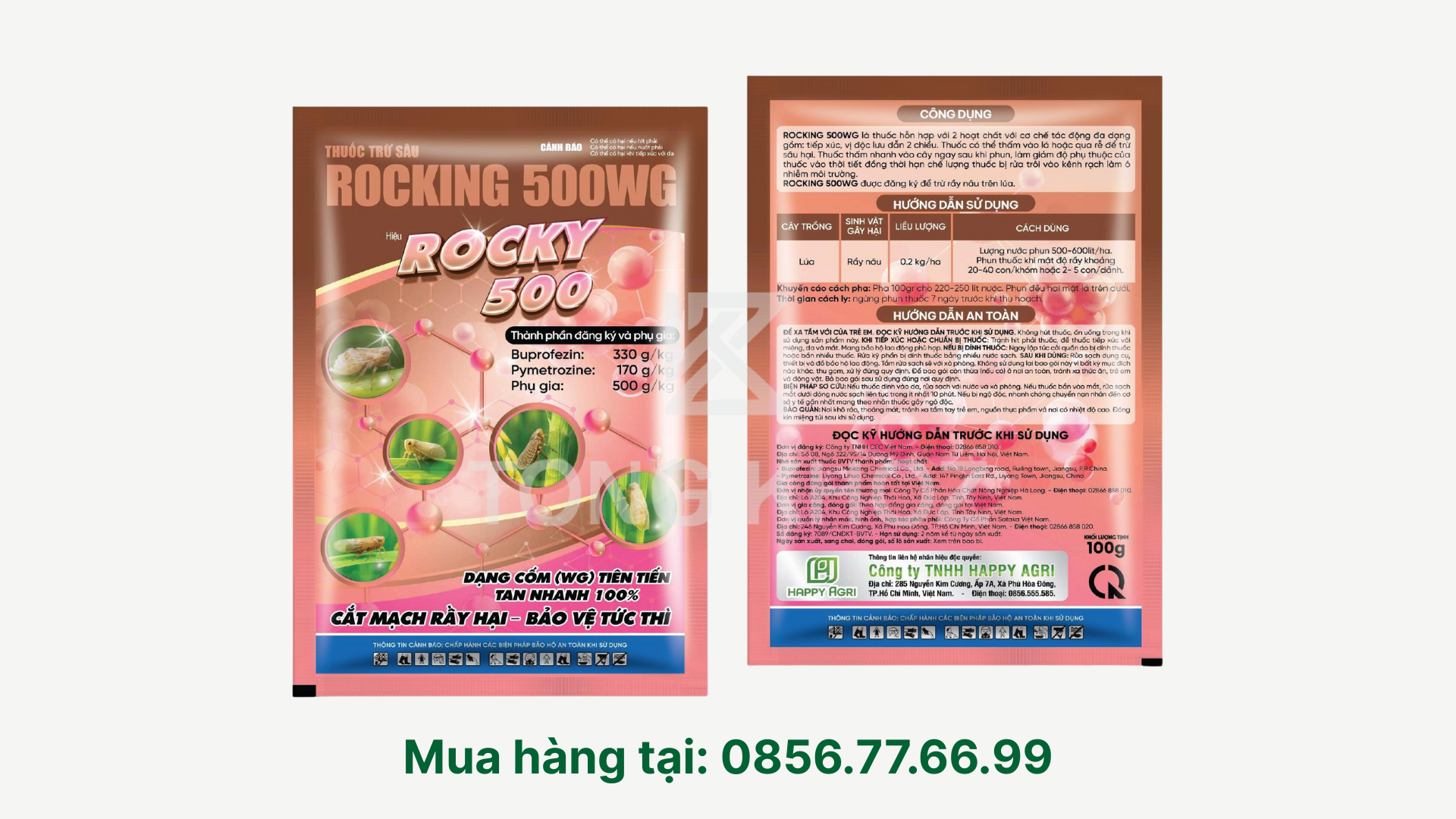 Thuốc trừ sâu ROCKING 500WG Hiệu ROCKY 500