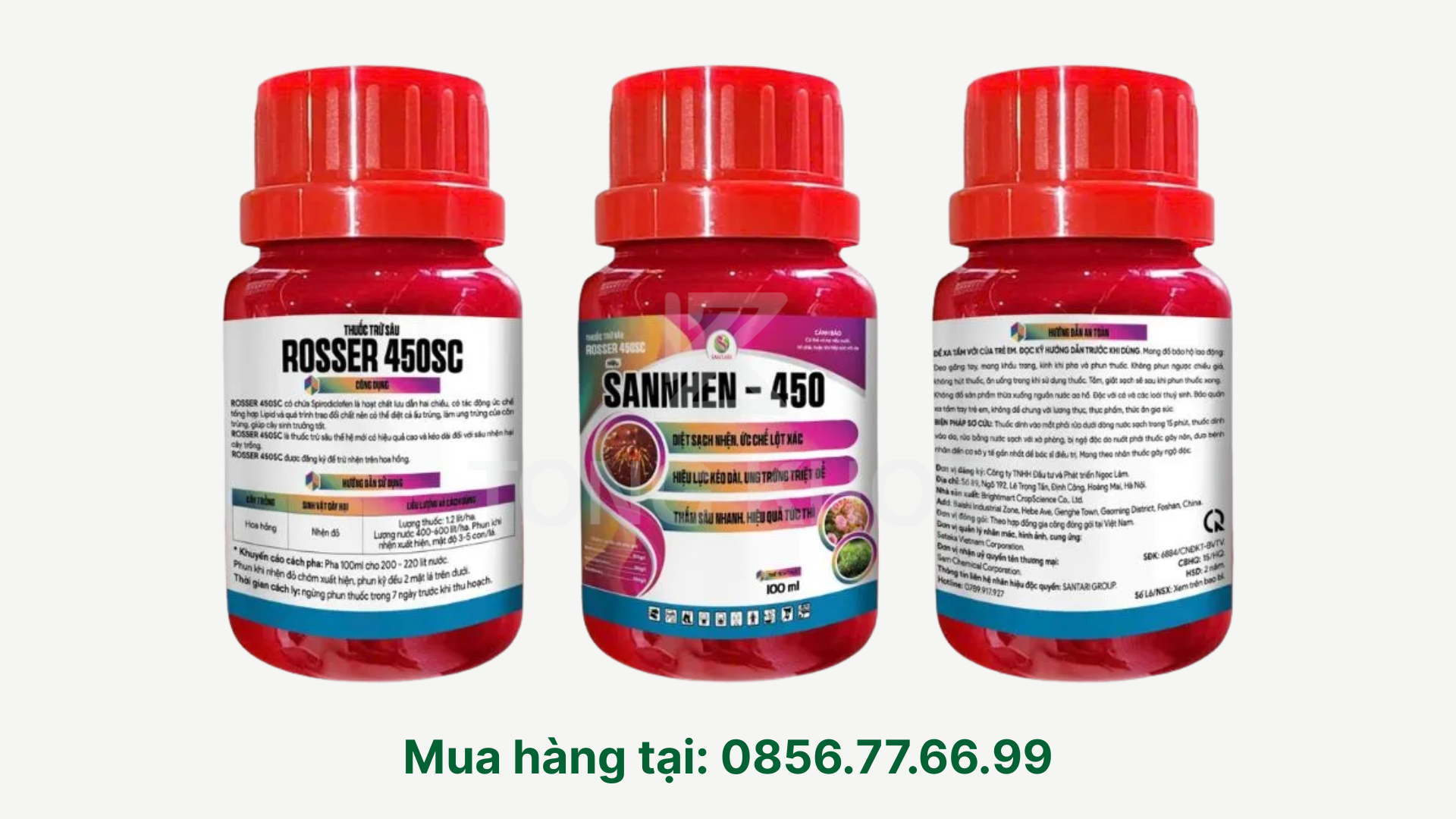 Thông tin chung về Thuốc trừ sâu ROSSER 450SC hiệu SANNHEN-450