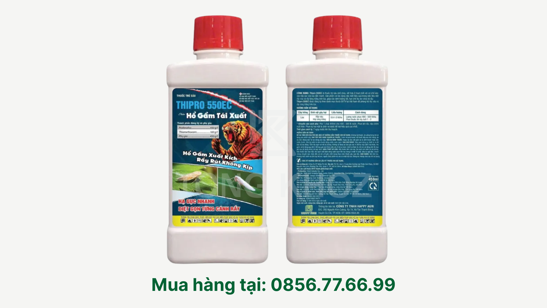 Thông tin chung về Thuốc trừ sâu THIPRO 550EC hiệu Hổ Gầm Tái Xuất