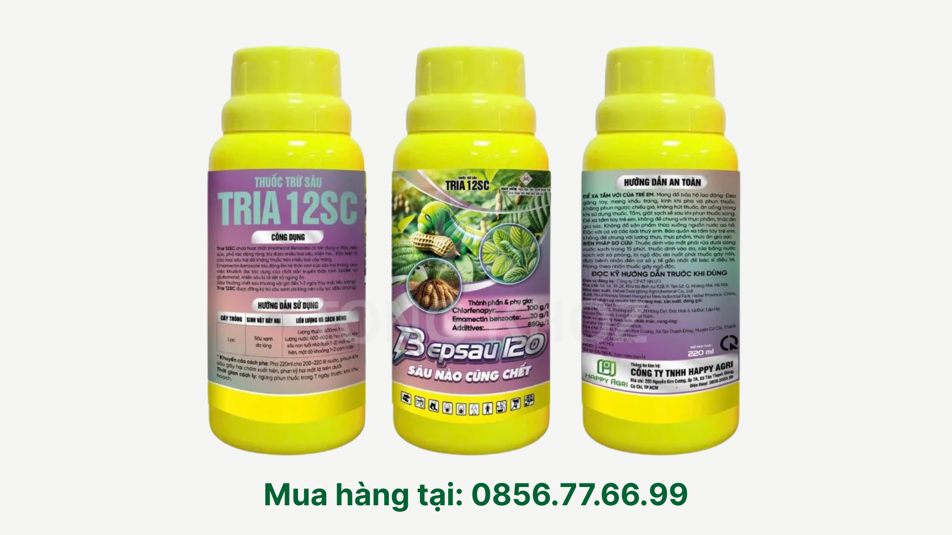 Thông tin Thuốc trừ sâu TRIA 12SC hiệu BEPSAU 120