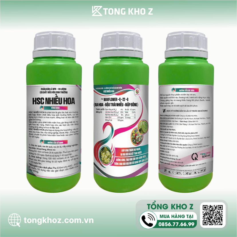 PHÂN BÓN LÁ HSC NHIỀU HOA