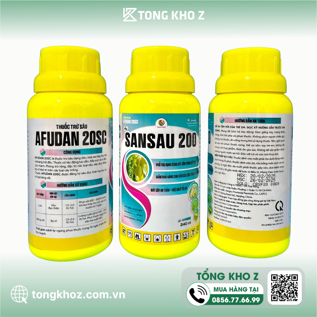 THUỐC TRỪ SÂU AFUDAN 20SC HIỆU SANSAU 200