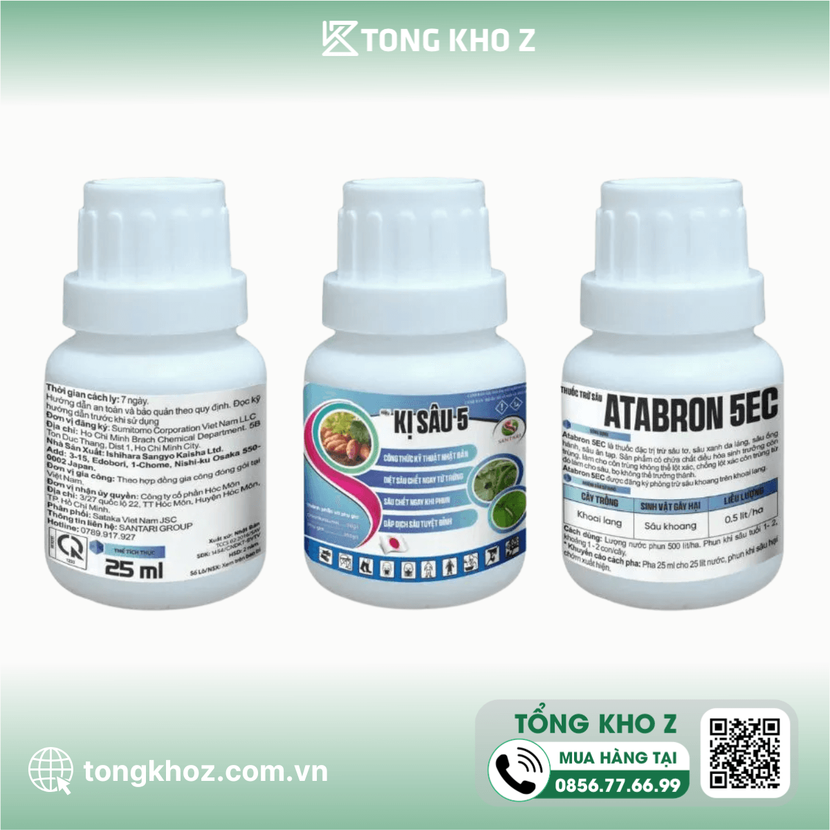 THUỐC TRỪ SÂU ATABRON 5EC HIỆU KỊ SÂU 5