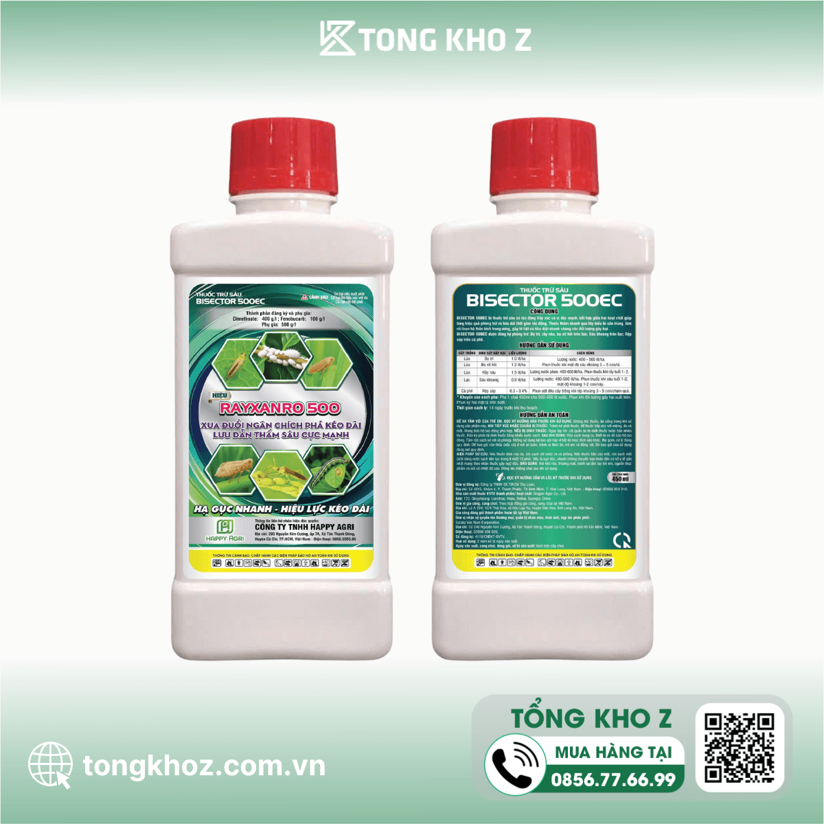 THUỐC TRỪ SÂU BISECTOR 500EC HIỆU RAYXANRO 500