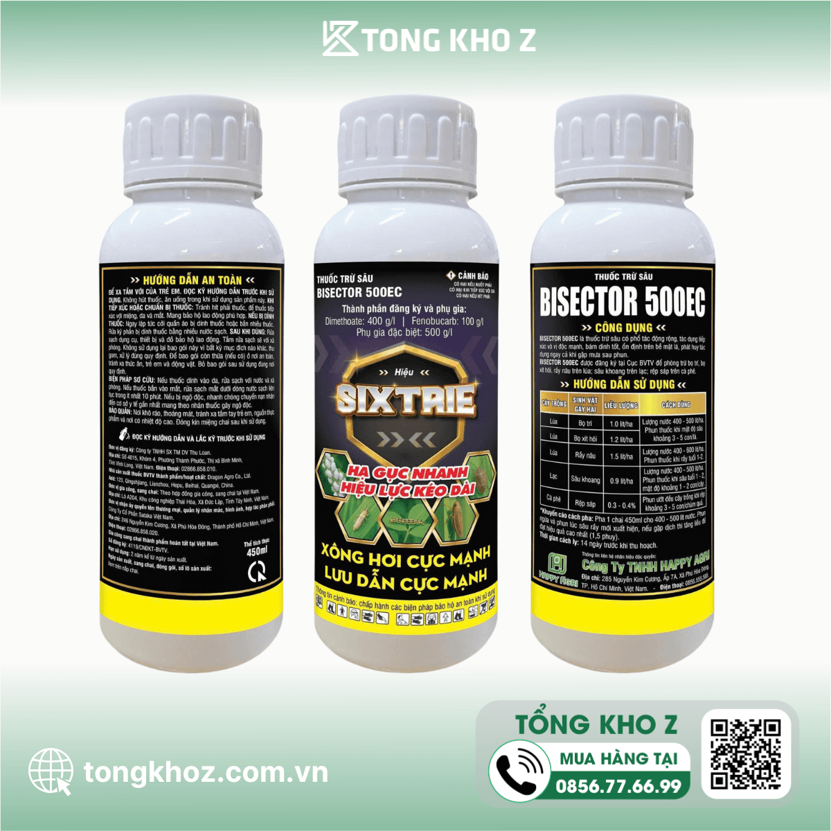 THUỐC TRỪ SÂU BISECTOR 500EC HIỆU SIXTRIE