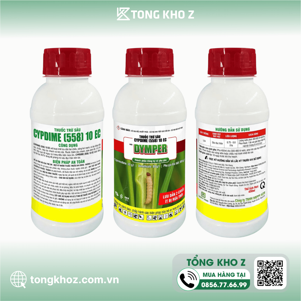 THUỐC TRỪ SÂU CYPDIME (558) 10EC HIỆU DYMPER