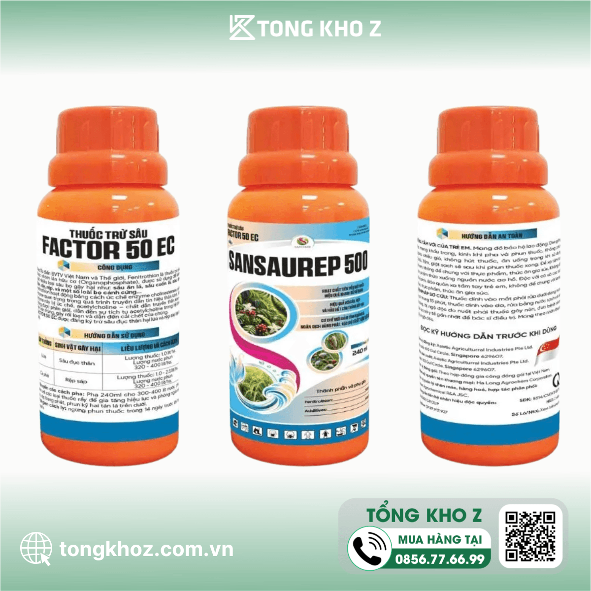THUỐC TRỪ SÂU FACTOR 50EC HIỆU SANSAUREP 500