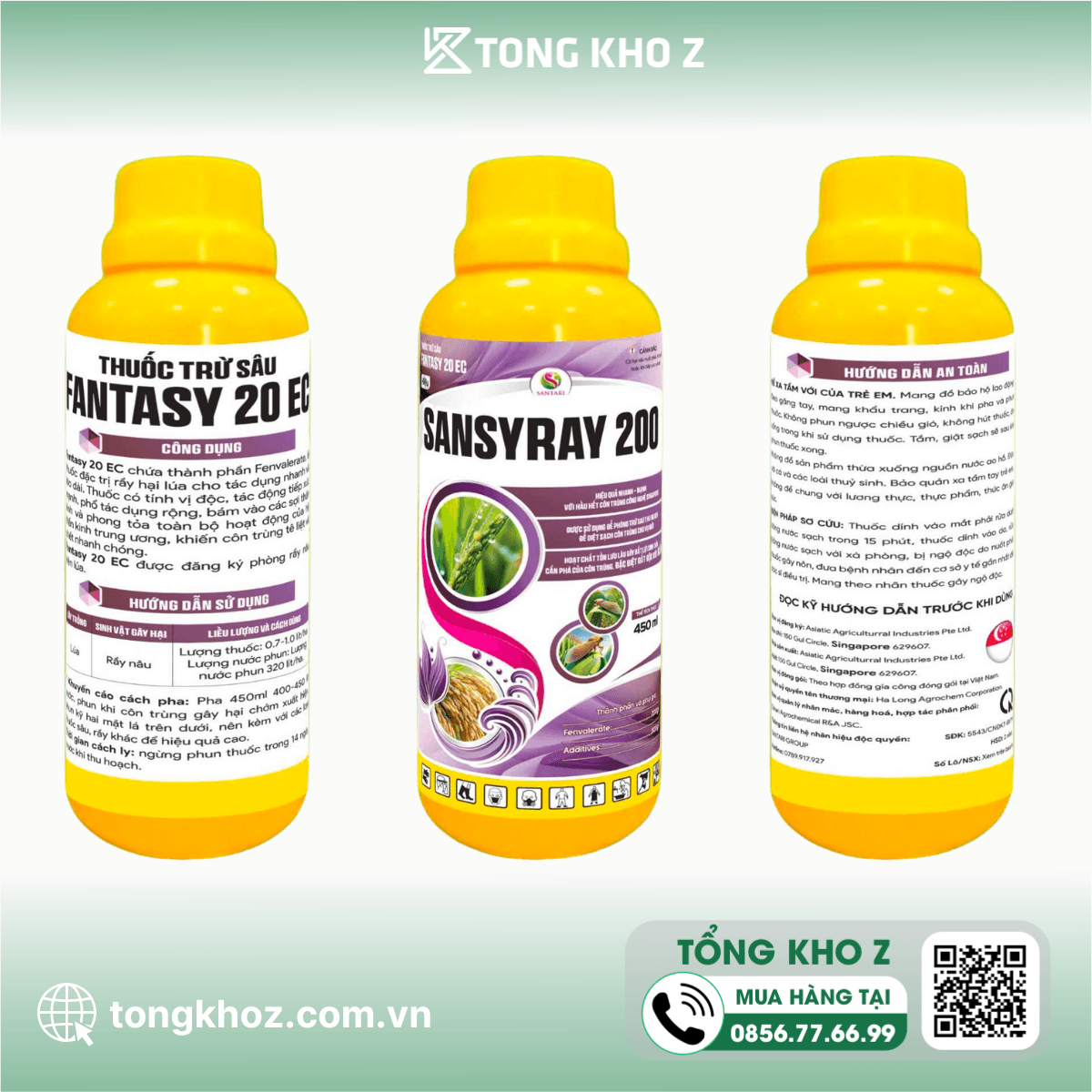 THUỐC TRỪ SÂU FANTASY 20EC HIỆU SANSYRAY 200