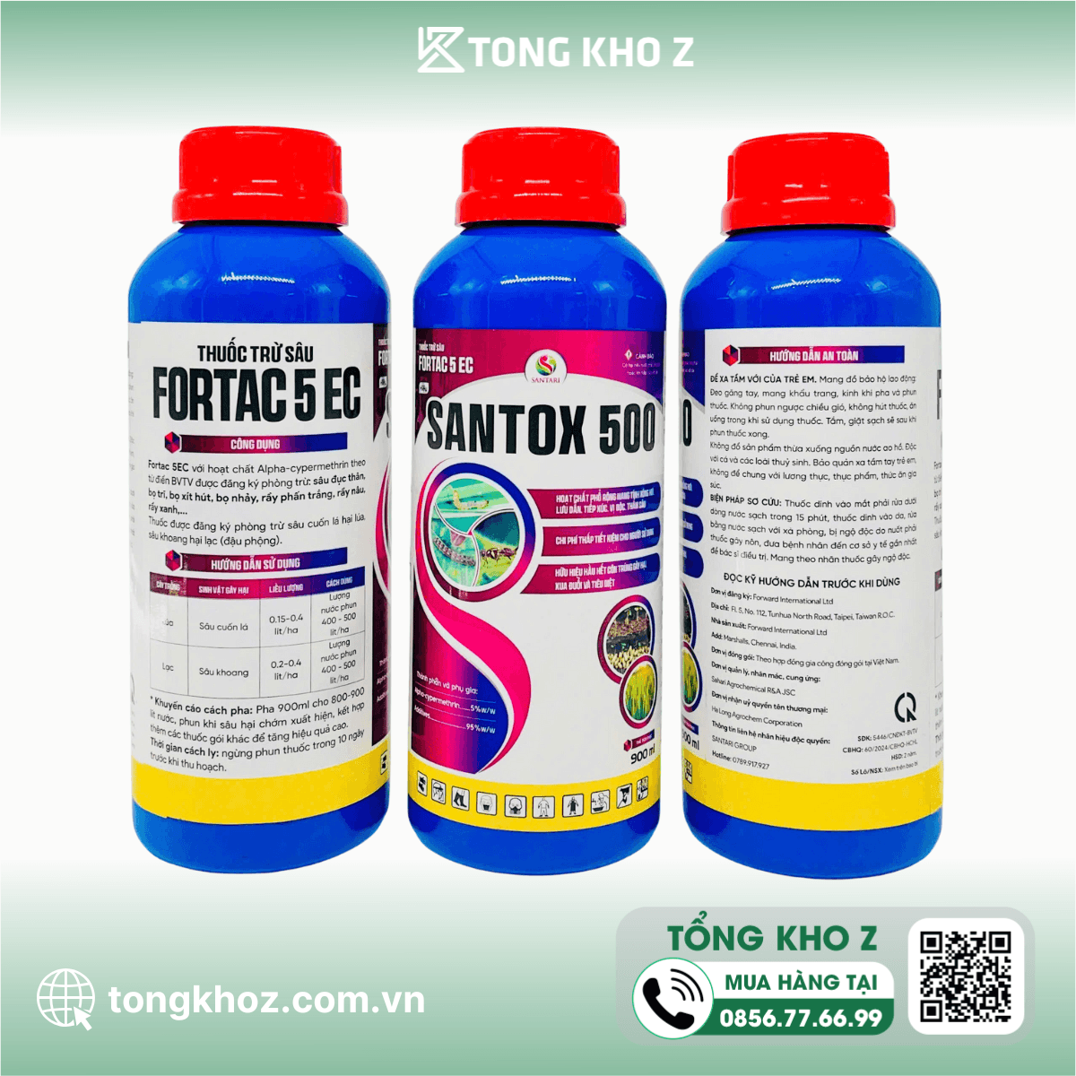 THUỐC TRỪ SÂU FORTAC 5EC HIỆU SANTOX 500