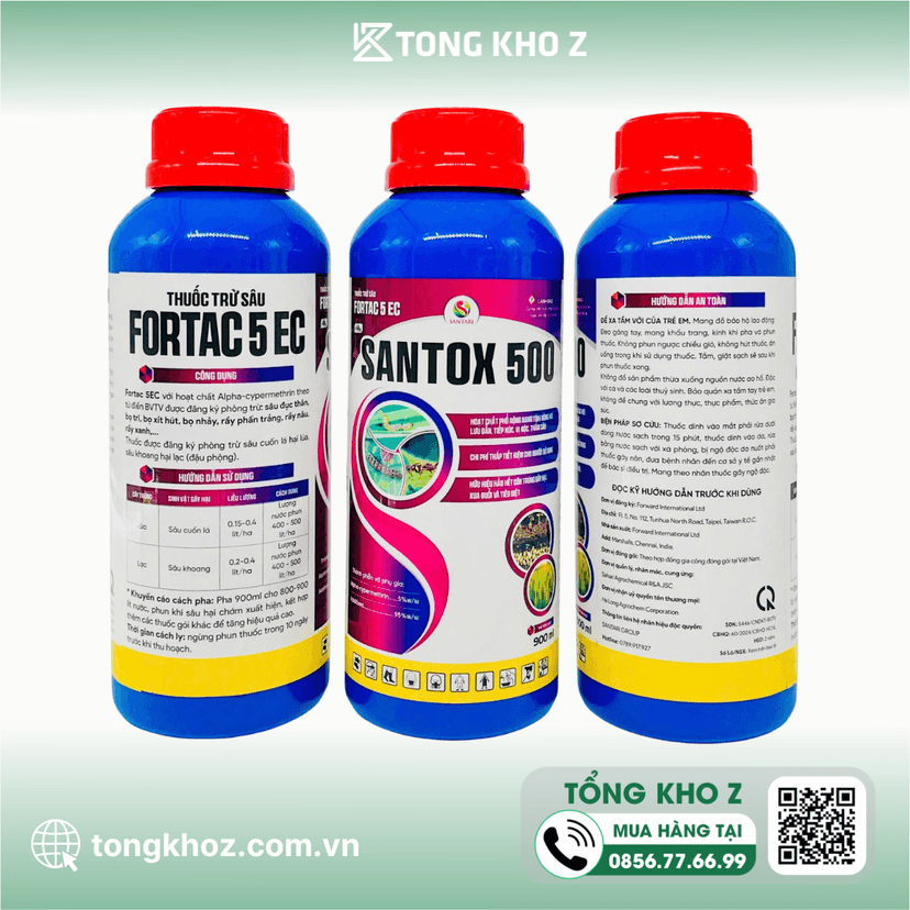 THUỐC TRỪ SÂU FORTAC 5EC HIỆU SANTOX 500