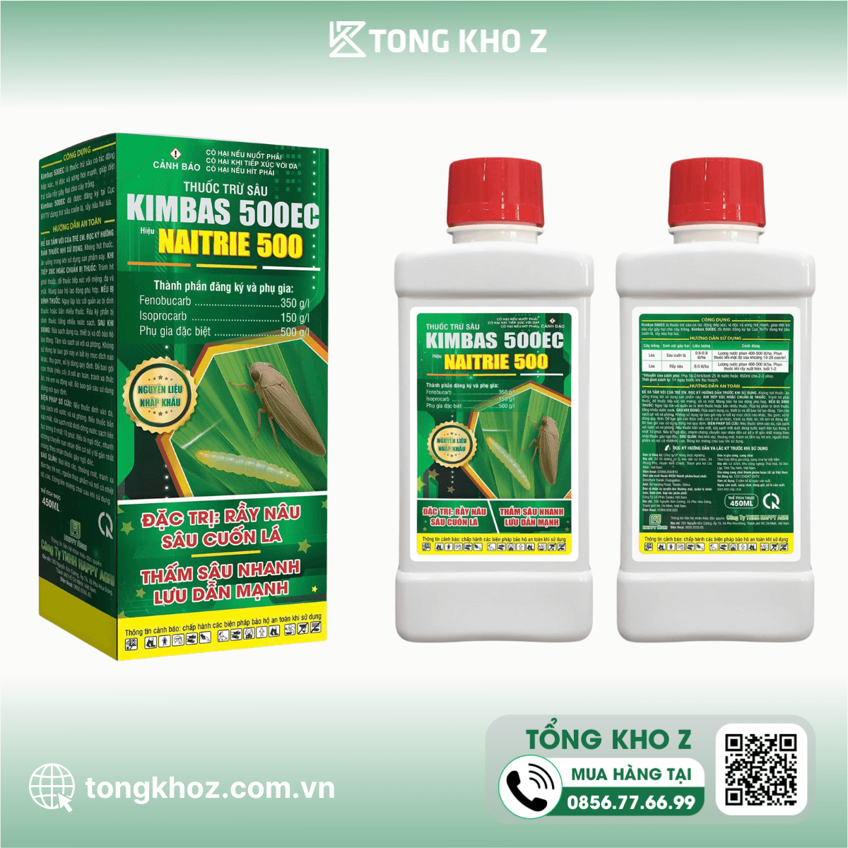 THUỐC TRỪ SÂU KIMBAS 500EC HIỆU NAITRIE 500