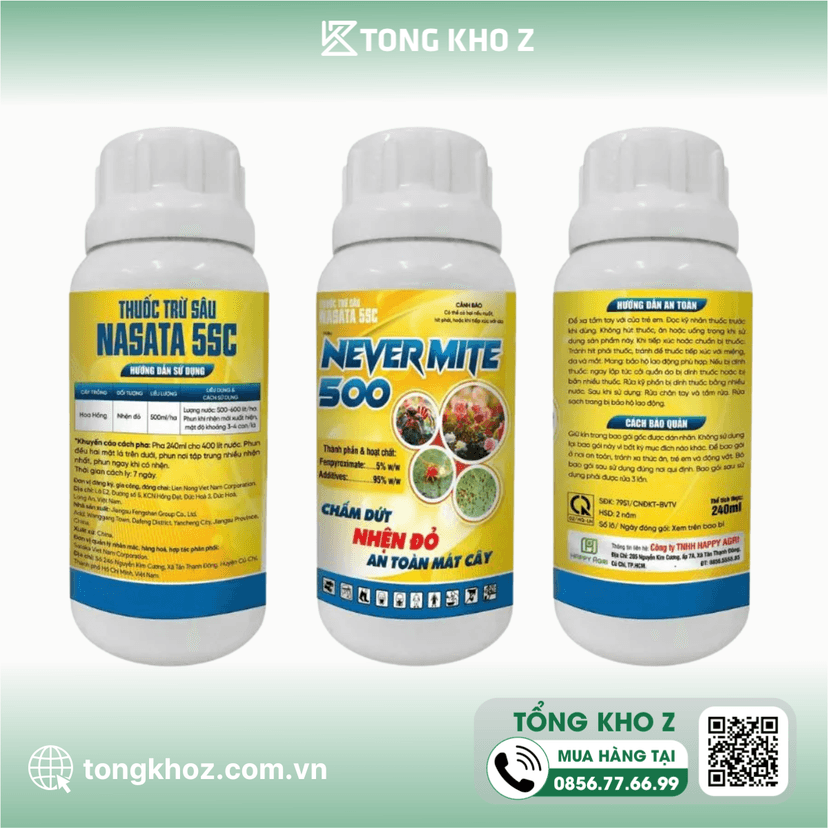 THUỐC TRỪ SÂU NASATA 5SC HIỆU NEVERMITE 500
