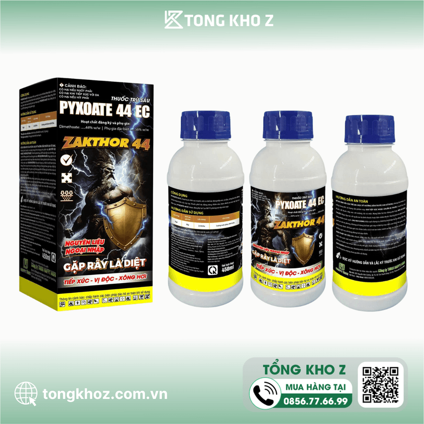 THUỐC TRỪ SÂU PYXOATE 44EC HIỆU ZAKTHOR 44