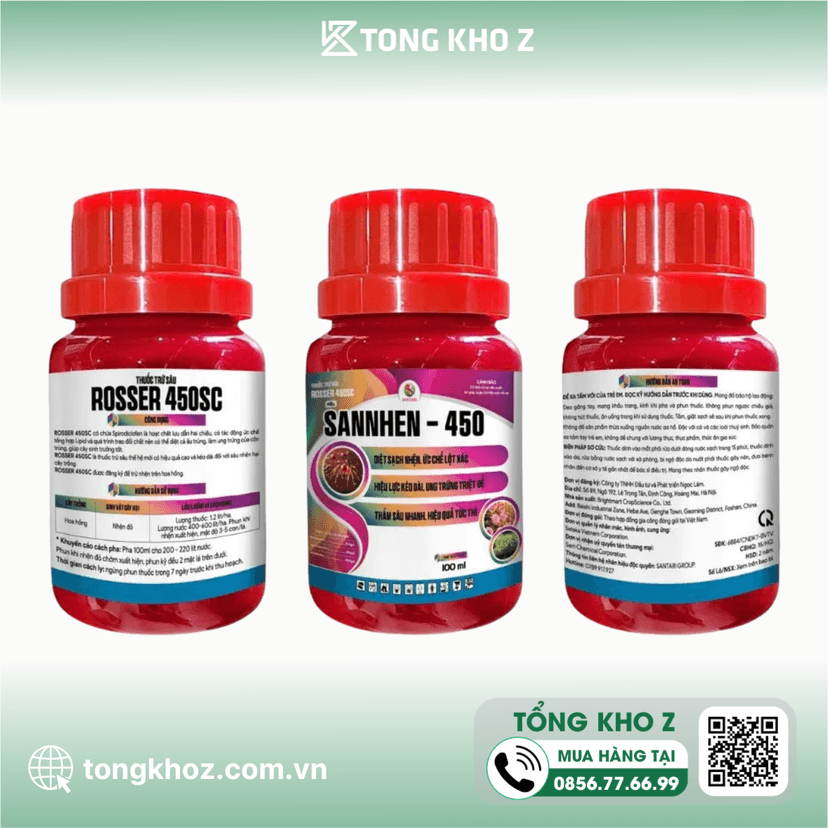 THUỐC TRỪ SÂU ROSSER 450SC HIỆU SANNHEN-450
