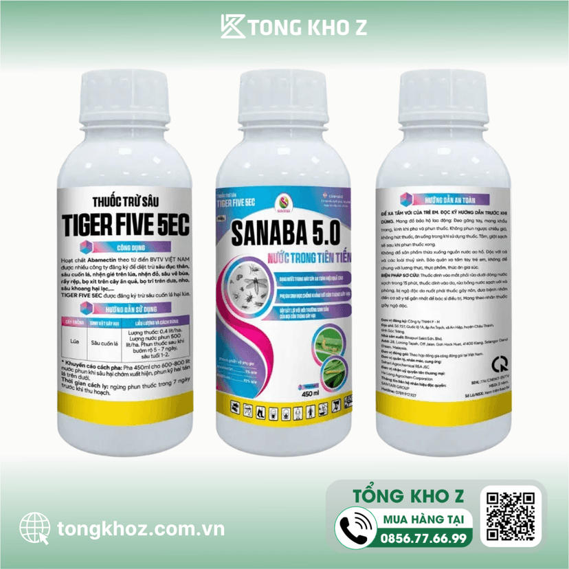 THUỐC TRỪ SÂU TIGER FIVE 5EC HIỆU SANABA 5.0