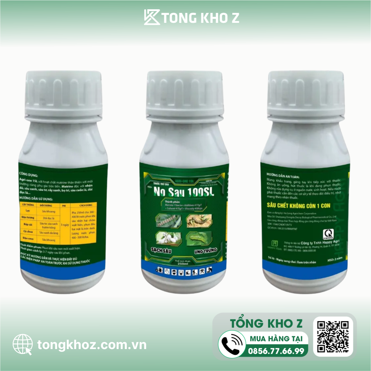 thuoc-tru-sau-agri-one-1sl-hieu-no-sau-100sl Thuốc trừ sâu AGRI - ONE 1SL hiệu NO SAU 100SL